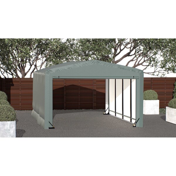 Shelterlogic ShelterTube Wind and Snow-Load Rated Garage, 12x18x8 Green SQAACC0104C01201808 - main